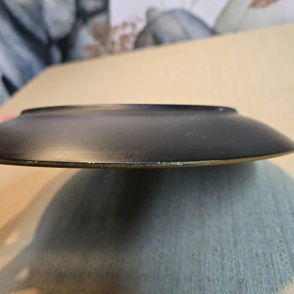 Decorative Plate in Black/Bronze w/ Poppy Design - Picture 8 of 9